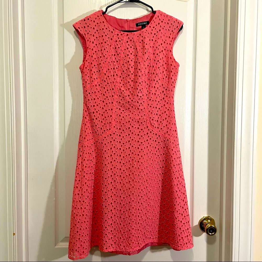 Roz & Ali Coral Dress, Size 4